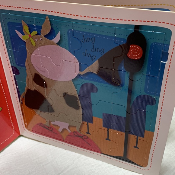 Jigsaw Puzzles in a Board Book “Wheels on the Bus” - Picture 10 of 12